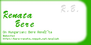 renata bere business card